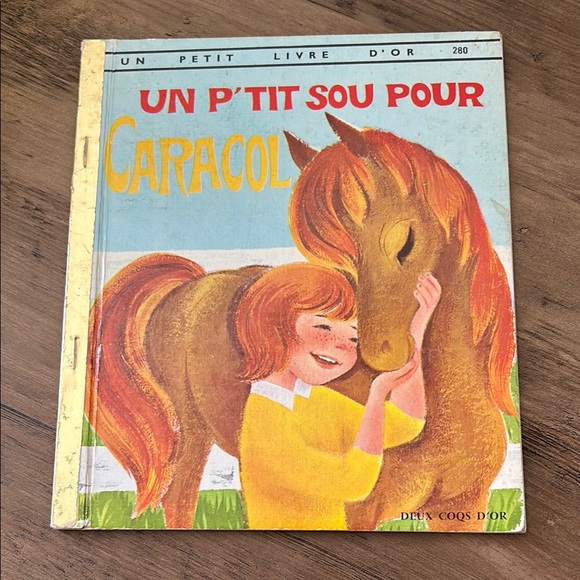 un petit livre dor Other - Vintage Children's Book UN PETIT LIVRE D'OR N°280 UN P'TIT SOU POUR CARACOL 1968
